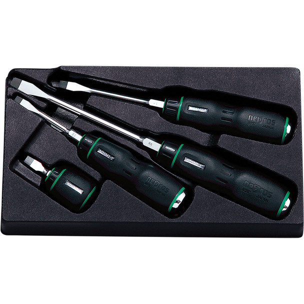 Scw Set Resin Handle Slotted 4 Pc NTD1M04