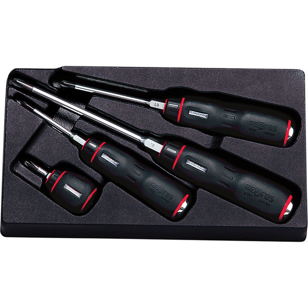 Scw Set Resin Handle Phillips 4 Pc NTD1P04
