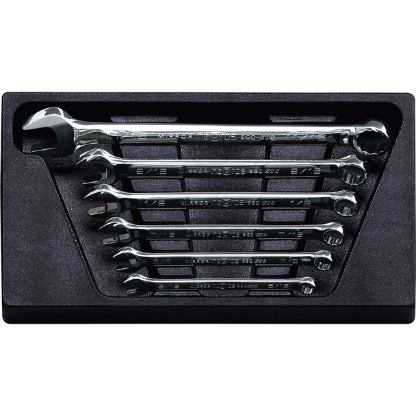 Wrench Set Combination SAE Standard 12 pt 6 pc NTMS206B