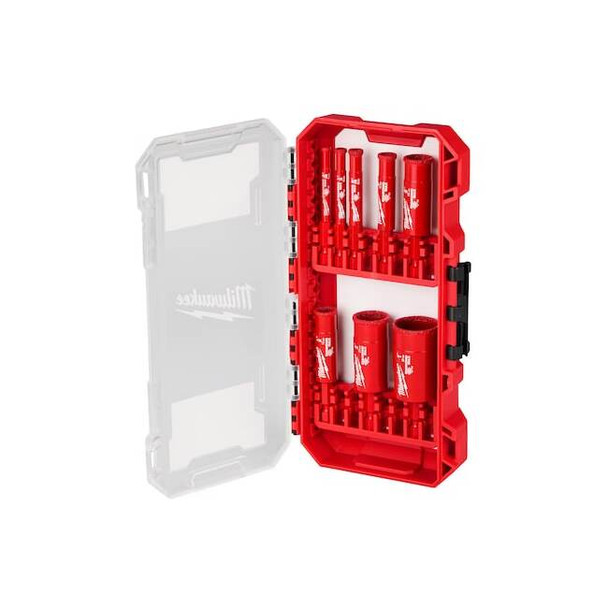Milwaukee Tool 8 pc. DIAMOND MAX Hole Saw Bit Set 49-56-0570