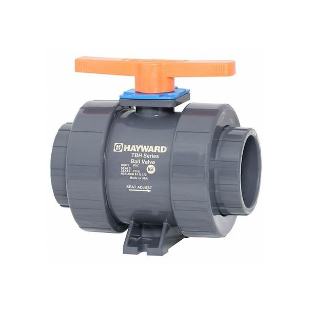 Hayward Flow Control Manual 2-Way Ball Valve,True-Union,CPVC TBH2300A0SV0000
