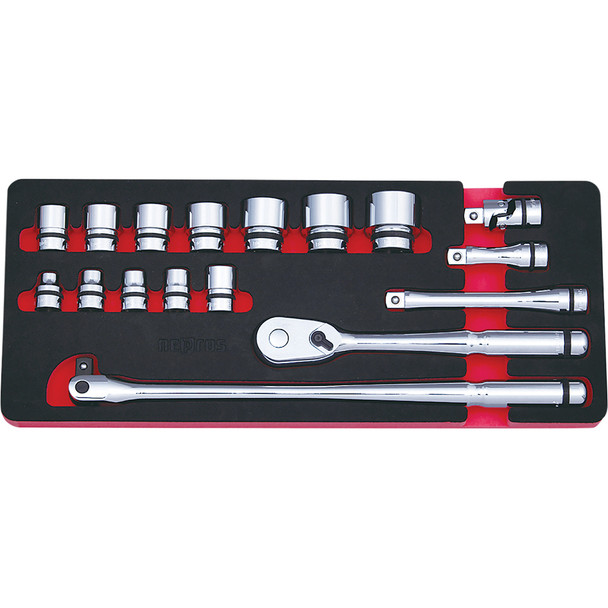 Socket Set 1/2" Drive    17 pc NTB417A