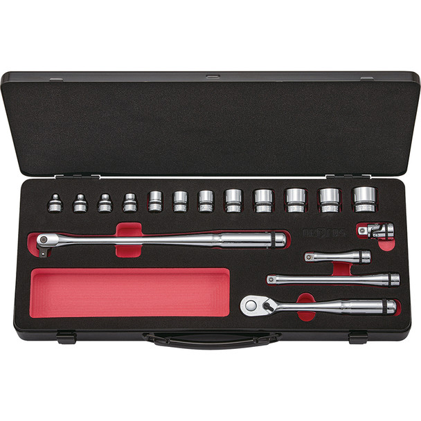 Socket Set 3/8" Drive   Case 17 pc NTB317CZ