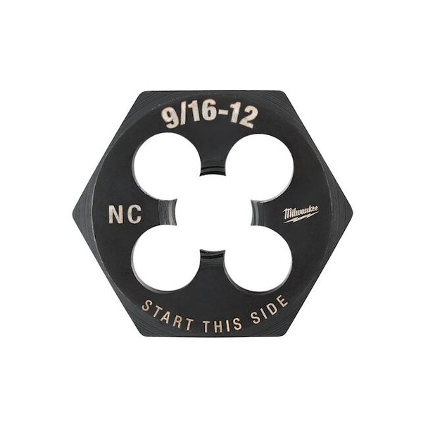 Milwaukee Tool Hex Threading Die, 9/16"-12, UNC 49-57-5365