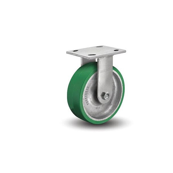 4" X 2" Non-Marking Polyurethane Rigid Caster, No Brake, Loads Up To 700 lb