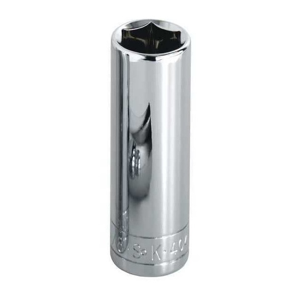1/2 in Drive, 16mm Metric Socket, 12 Points,  Steel, Chrome, 16 mm