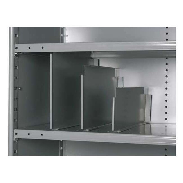 Hallowell Vertical Shelf Divider,20 ga.,Gray,PK12 5240-1806-12HG