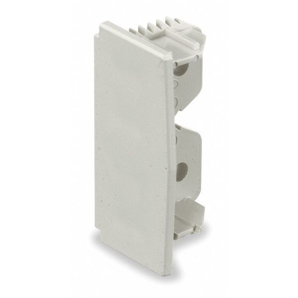 Hubbell Wiring Device-Kellems End Cap,White,PVC,Wall-Trak(R),Caps PW2EC