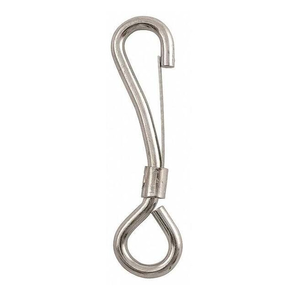 Lucky Line Spring Snap, Steel, 5/8 in Eye Dia,PK10 4FCV4