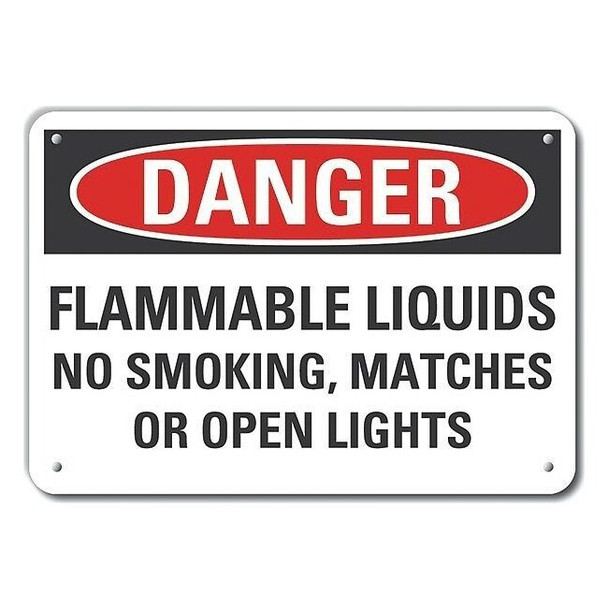 Danger Sign, 10" H, 14 in W,  Horizontal Rectangle, English, LCU4-0653-NA_14X10