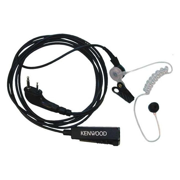 Kenwood Two-wire Palm Mic with Earpiece,Black KHS-8BL