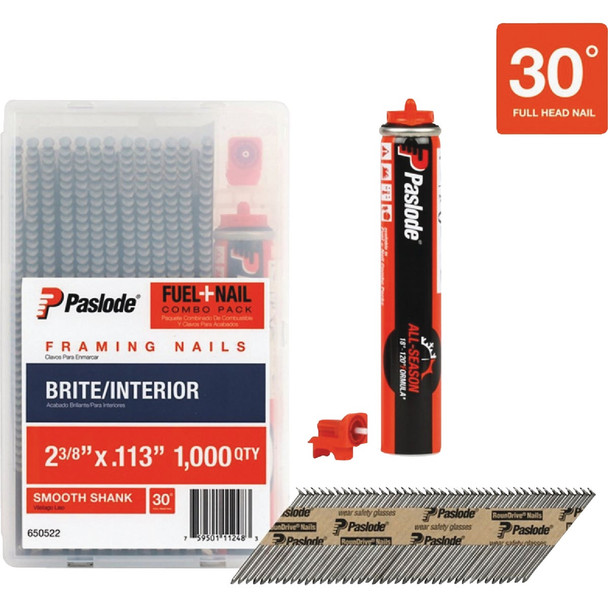 Paslode 1k 2.375 Brt Nail W Cell 650522
