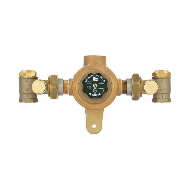 Leonard Valve Mixing Valve,Lead Free Bronze,43 gpm LV-982-LF-RF