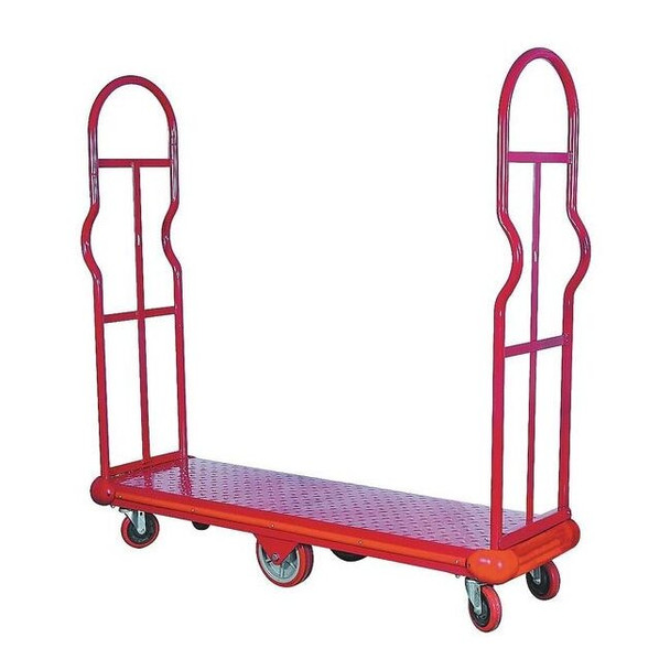 Dayton Platform Truck, Red, Steel, 2,000 lb 4VMD7