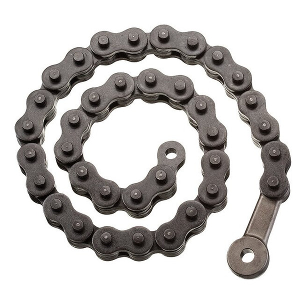 Ridgid Chain,Knurled For Jaw Texture,Steel Jaw 93070