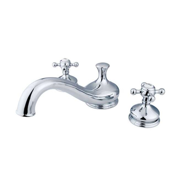 Kingston Brass Roman Tub Faucet, Polished Chrome, Deck Mount KS3331BX