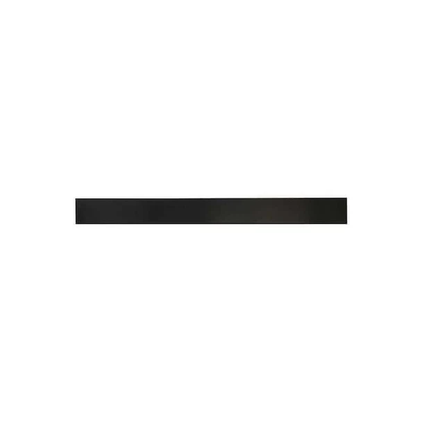 3/8" High Grade Neoprene Rubber Strip, 2"x36", Black, 60A
