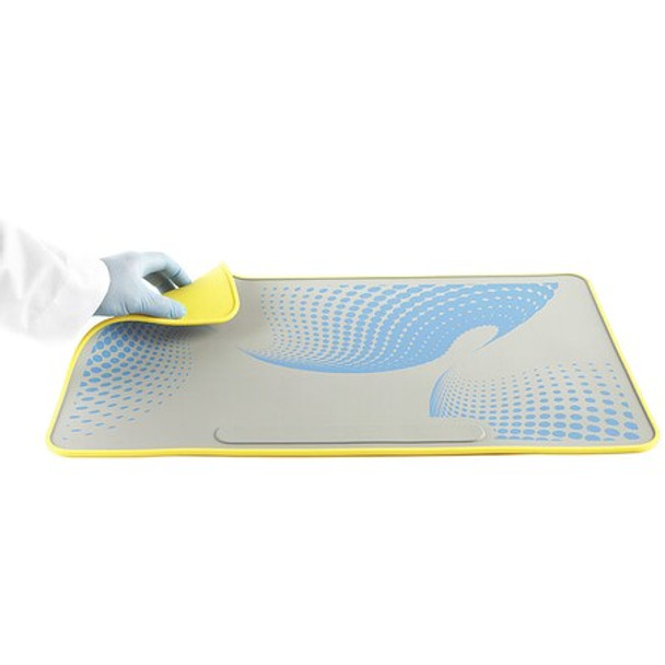 Heathrow Scientific Bench Pad,Silicone,Gray/Blue 120506