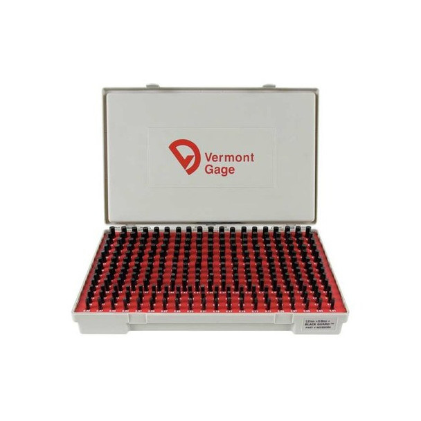Vermont Gage Pin Gage Set, Plus, 5.01-9.99mm, Black 902300300