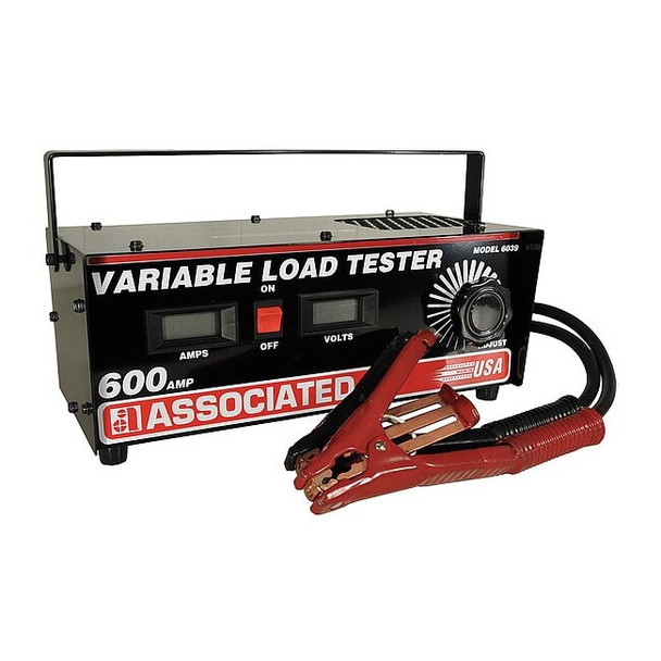 Associated Equipment Variable Load Tester,Digital,600 Amps 6039