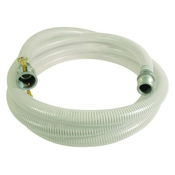Manufacturer Varies 4" ID x 20 ft PVC Water Suction Hose 50 PSI Clear/WT 45DU54