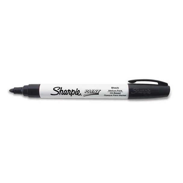 Sharpie® Paint Marking Pen, Medium, Black, 1/Each