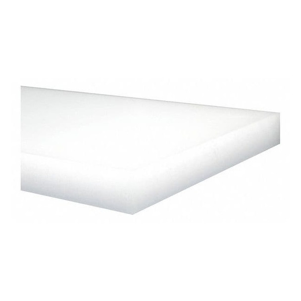 Off-White HDPE Sheet Stock 12" L x 12" W x 0.375" Thick