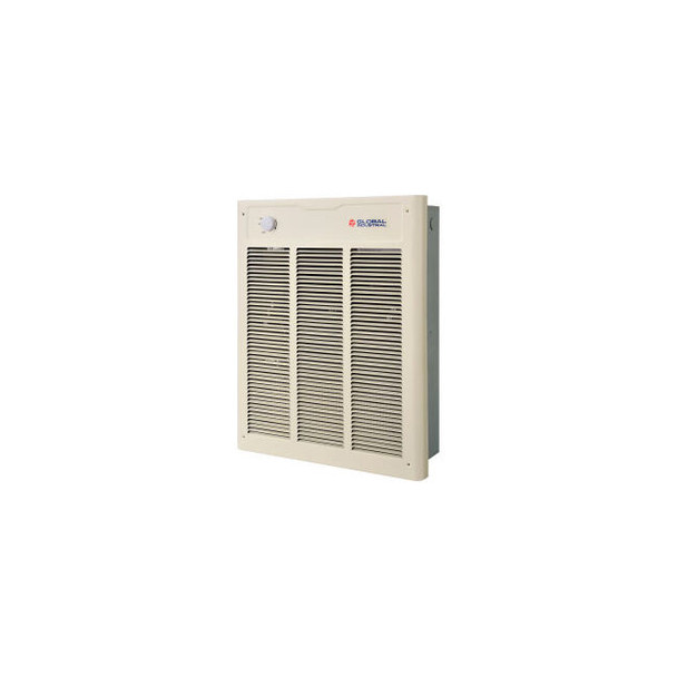 Global Industrial Fan Forced Wall Heater Enclosed Motor 4000/3000W 240/208V