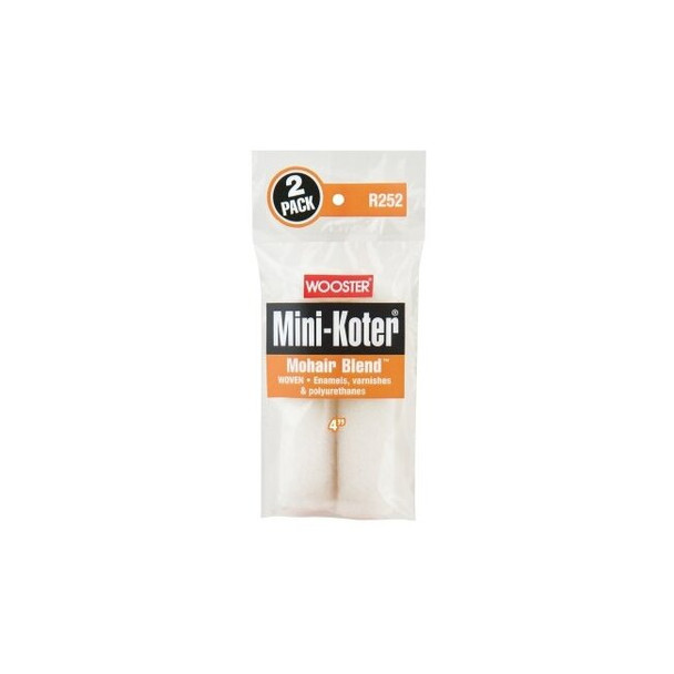 Mohair Blend™ Mini-Koter® Mini Roller Covers, 2 Pack, 4 in, 1/4 in Nap Length