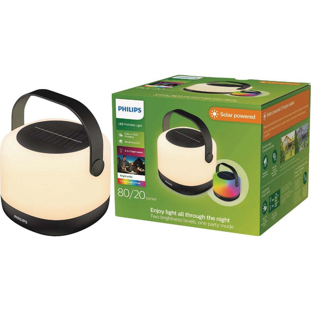 Philips Solar Color Changing Portable LED Lantern 585786