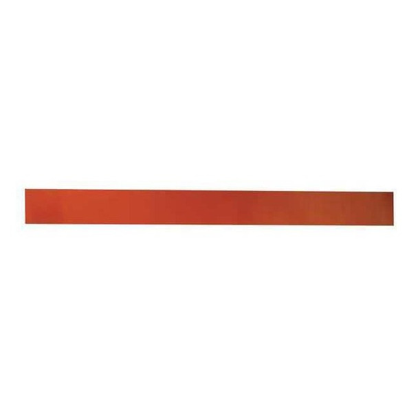 Rubber Strip, Silicone, 3/16"Th, 36"x2", 50A