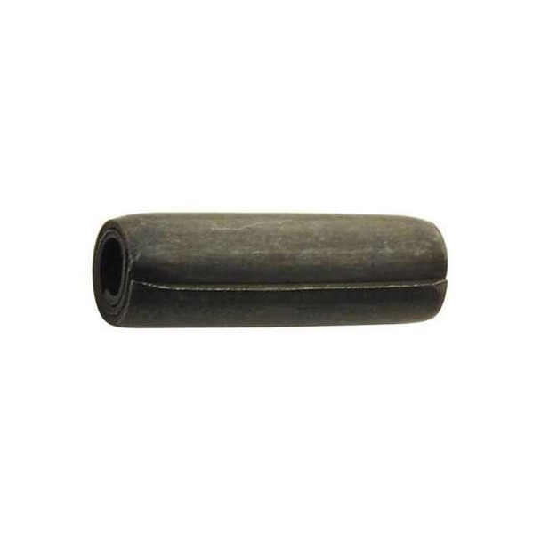 Coiled Spring Pin, 1/4 in Outside Dia, 1-1/8 in L, Steel, 25 PK