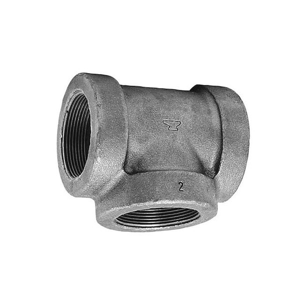 Reducing Tee Reducing Tee, 1-1/4" x 1-1/4" x 2" Pipe, FNPT, Cast Iron, Class 125