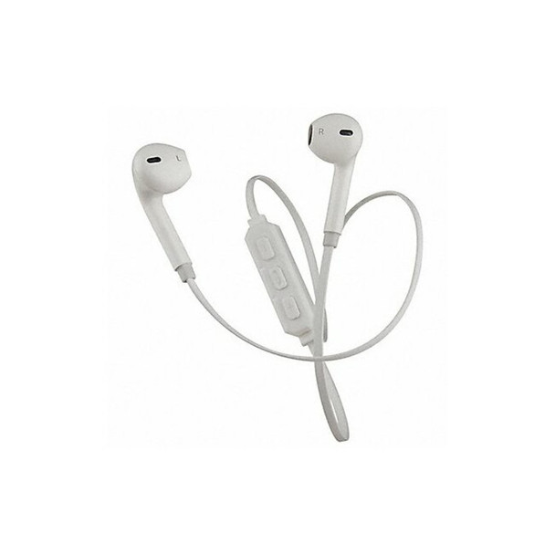 Mobilespec Wireless Earbuds,Plastic,110VAC,White MBS11302