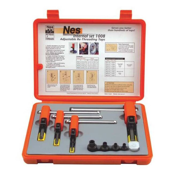 Thread Repair Kit, Internal 5/16 in to 1 1/4 in Thrd Sz, Steel, Steel