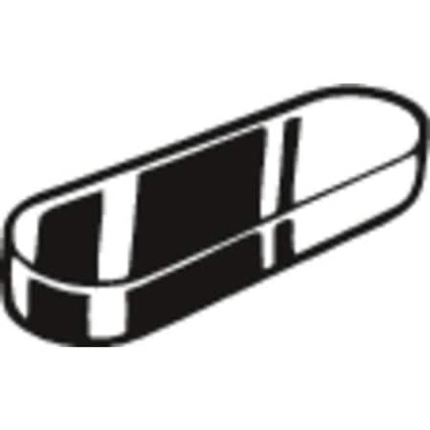 Undersized Key Stock, C45K Steel, Plain, 12 mm L, 5 mm W, 5 mm H, 50 PK