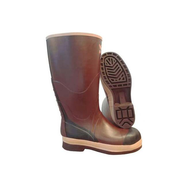 Viking Unisex Viking(R) Tall Rubber Boots, Steel Toe, 16" Height, Brown, 7 VW22