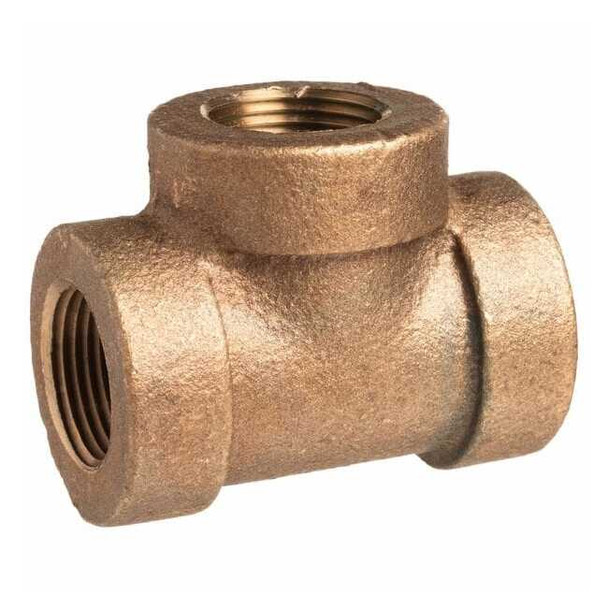 Tee Brass Brass Class 250 Pipe Fittings, 1 in Female NPT X 1 in Female NPT