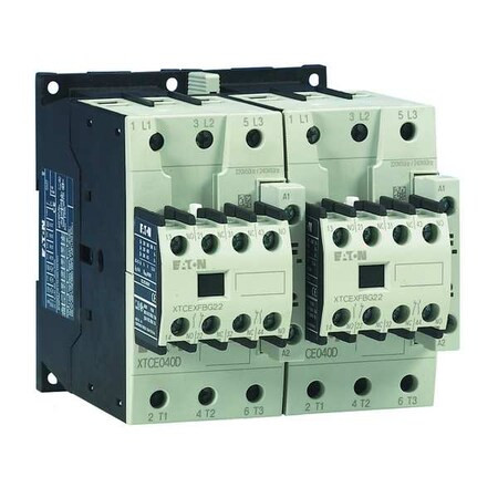 IEC Magnetic Contactor, 1NC/1NO, 120V AC, 3 P, Reversing, Screw
