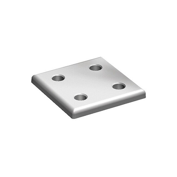 Fath JoiningPlate,Aluminum,Gray,6mm,76mm 093VA8080