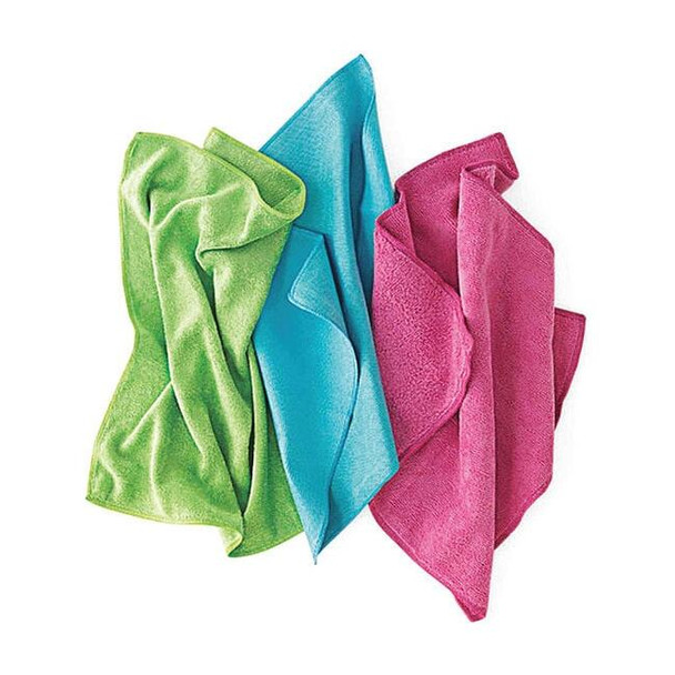 R & R Textile Microfiber New Microfiber Rags,25 lb.,Box 25 lb. Z73127