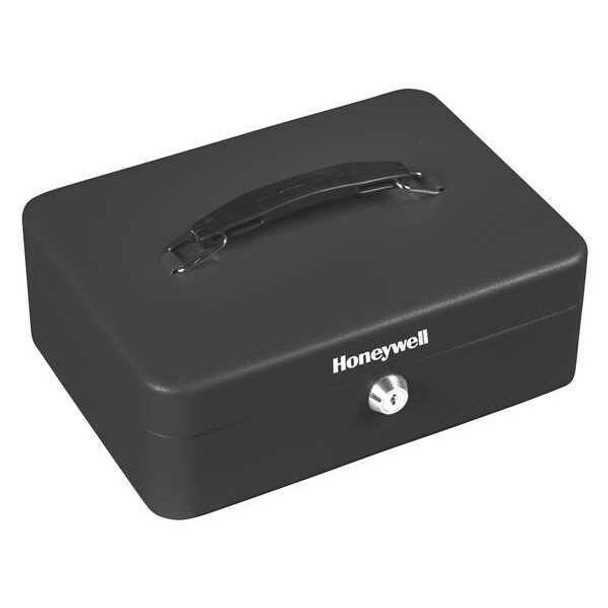 Honeywell Cash Box with Keyed 0.14 cu ft, Steel 6112