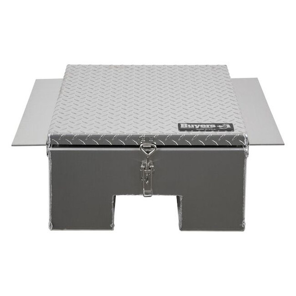 12x24x22 Inch Diamond Tread Aluminum In-Frame Truck Tool Box with Notched Bottom