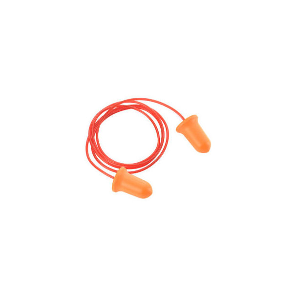 Global Industrial Bell Earplugs Contour Corded NRR 32 dB 100 Pairs/Box