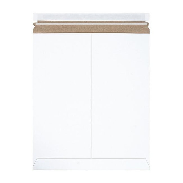 Stayflats Self-Seal Flat Mailers, 12 3/4" x 15", White, PK100 RM4SS