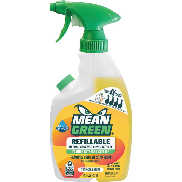 Mean Green 28 Oz. Tropical Breeze Refillable Bathroom Cleaner 394172
