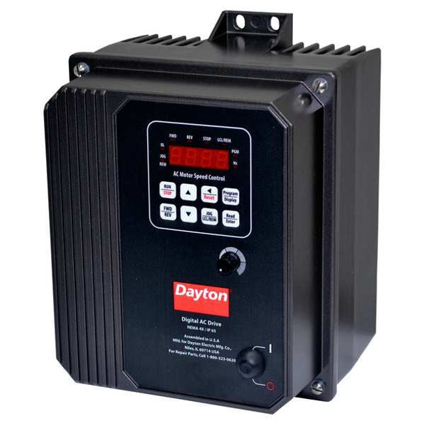 Dayton Variable Frequency Drive,3 hp,480V AC 13E656