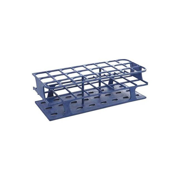 Heathrow Scientific ONERACK Test Tube Rack,Slots 24x30mm,Blue,PK8 HS27515B