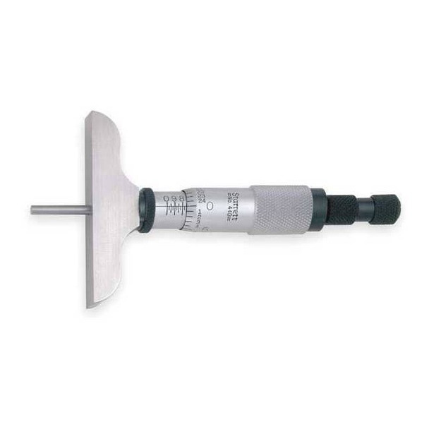 Starrett Depth Micrometer,0 to 6 In 440Z-6RL