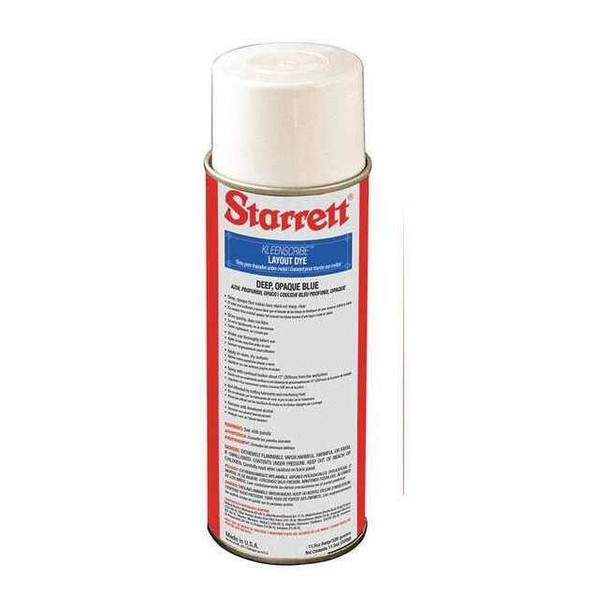Starrett Layout Fluid,Blue,11.5 oz.,Aerosol Can 1611